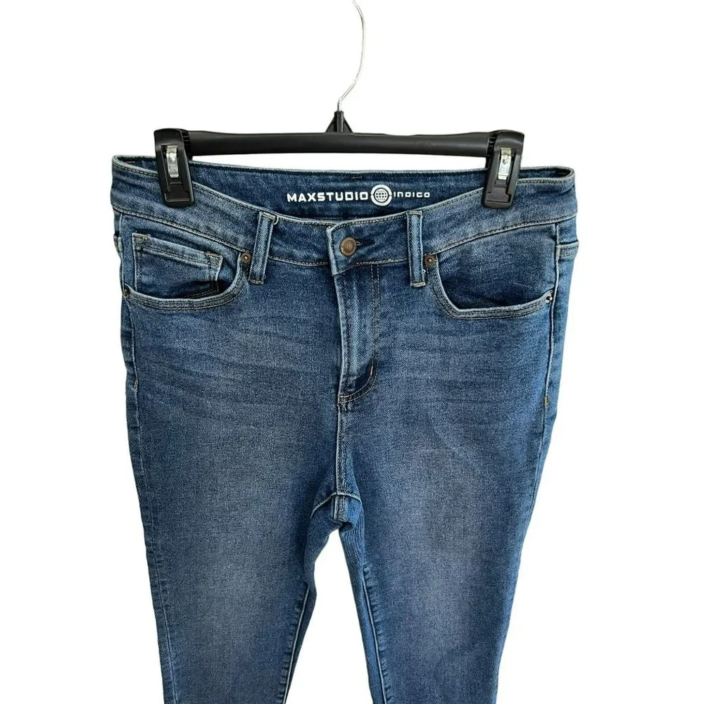 MaxStudio Ladies Hi-Rise Skinny Ankle Jeans Size 10